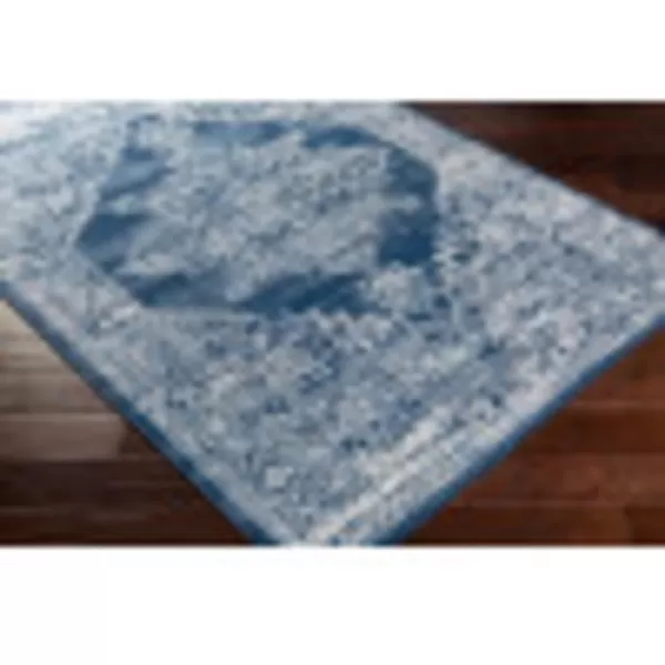 Artistic Weavers Dallas Vintage Medallion Area Rug1110 x 15White53 x 71 Dark Blue