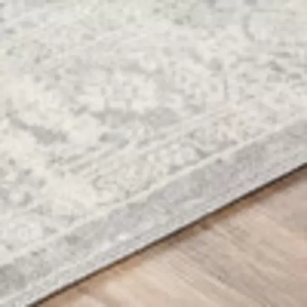 Artistic Weavers Dallas Vintage Medallion Area Rug1110 x 15White53 x 71 Light Gray