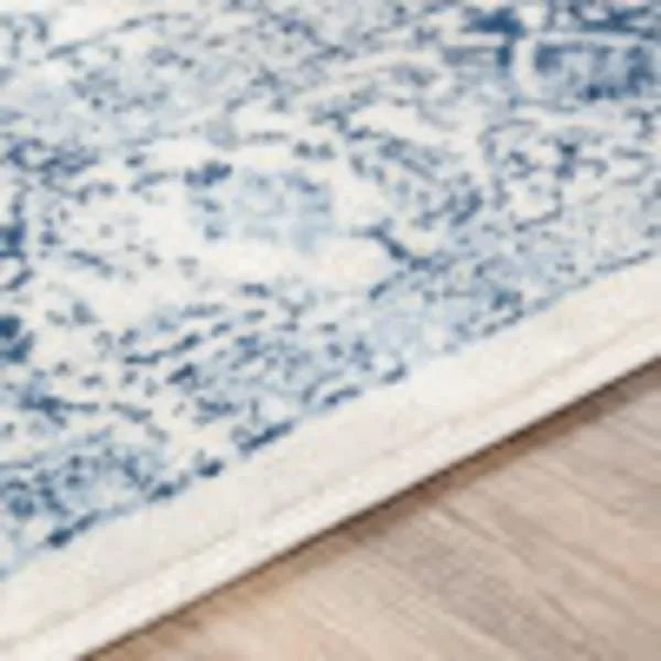 Artistic Weavers Dallas Vintage Medallion Area Rug1110 x 15White53 x 71 WhiteDark Blue