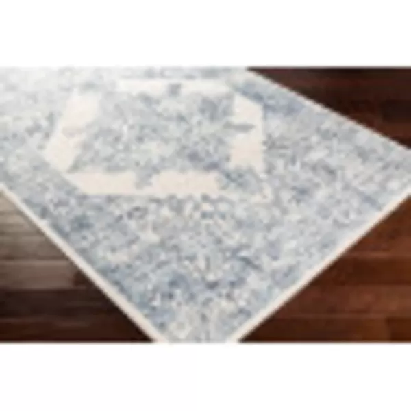 Artistic Weavers Dallas Vintage Medallion Area Rug1110 x 15White53 x 71 WhiteDark Blue