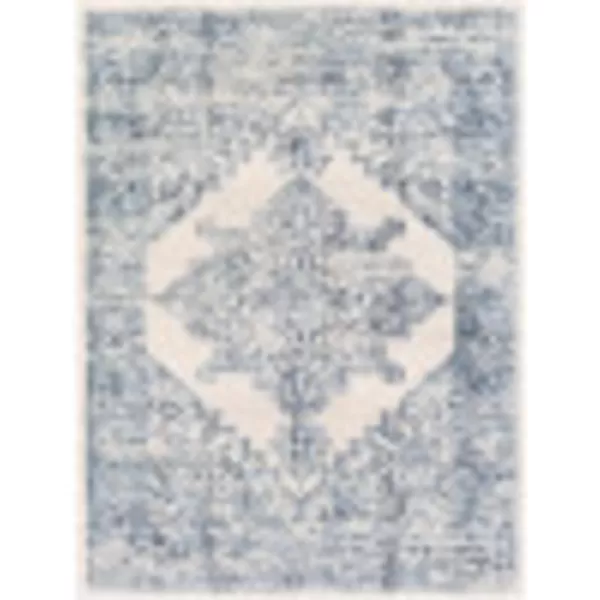 Artistic Weavers Dallas Vintage Medallion Area Rug1110 x 15White53 x 71 WhiteDark Blue