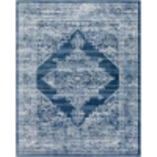 Artistic Weavers Dallas Vintage Medallion Area Rug1110 x 15White710 x 10 Dark Blue