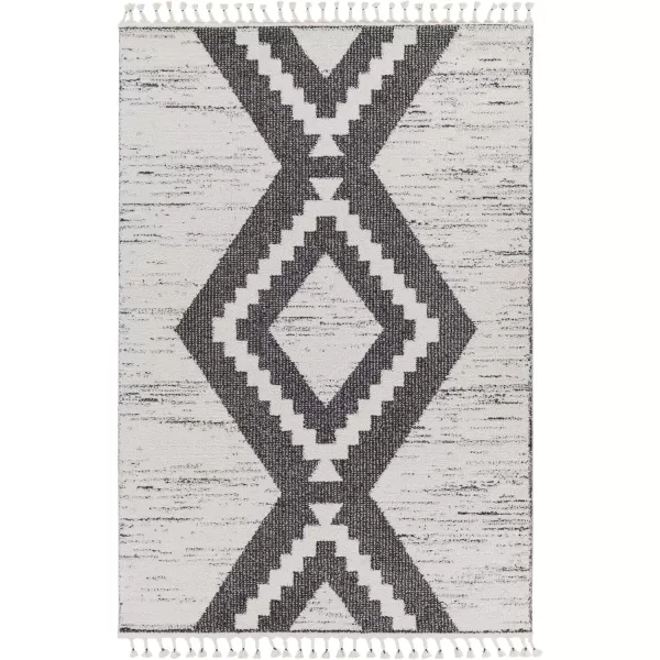 Artistic Weavers Danton Geometric High Low Area Rug 53 x 7 BlackCream53 x 7