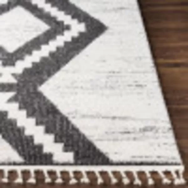 Artistic Weavers Danton Geometric High Low Area Rug 53 x 7 BlackCream53 x 7