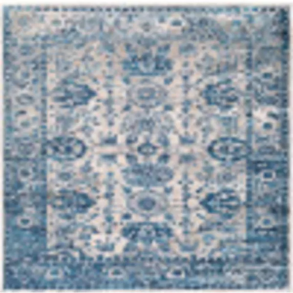 Artistic Weavers Deka Vintage Oriental Area Rug 67 Square Navy67 Square Navy