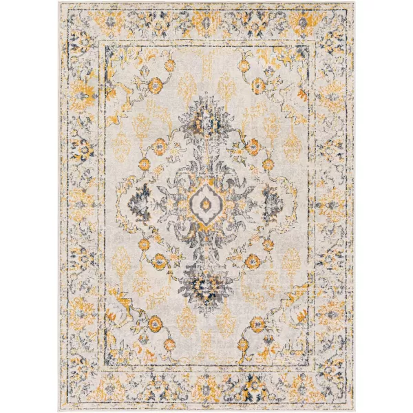 Artistic Weavers Delney Oriental Area Rug53 x 71Yellow5 ft 3 in x 7 ft 1 in Yellow