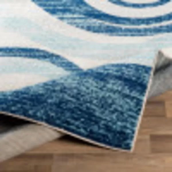 Artistic Weavers Derya Midcentury Modern Geometric Area Rug 53 x 73 Navy67 x 9 Navy