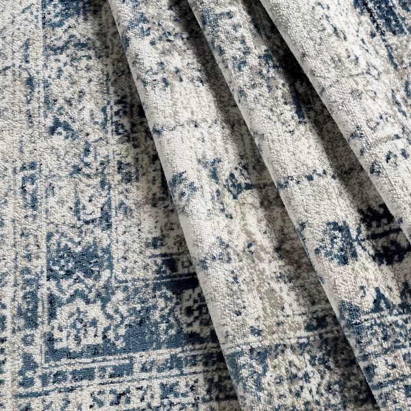 Artistic Weavers Desta Vintage Oriental Area Rug67 SquareBlueWhite10 x 14 BlueWhite