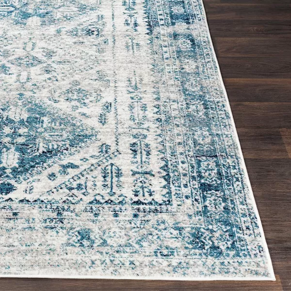 Artistic Weavers Desta Vintage Oriental Area Rug67 SquareBlueWhite10 x 14 BlueWhite