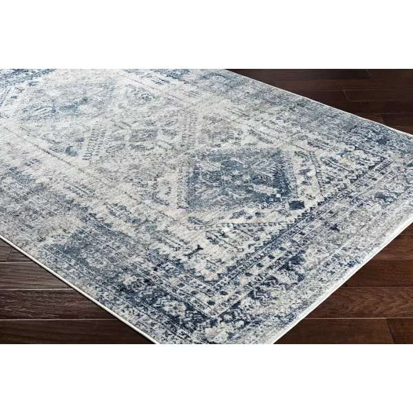 Artistic Weavers Desta Vintage Oriental Area Rug67 SquareBlueWhite10 x 14 BlueWhite