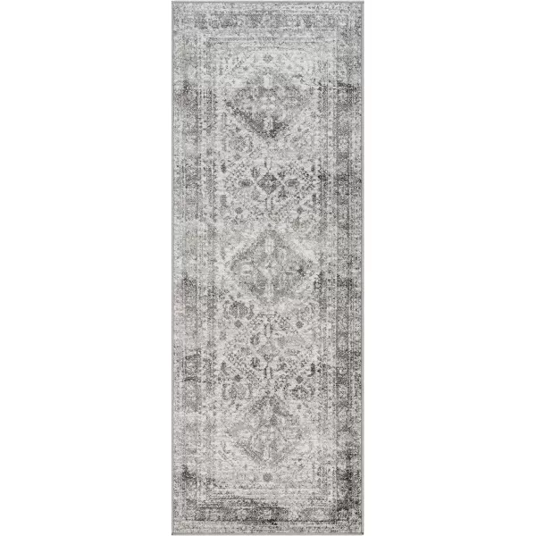 Artistic Weavers Desta Vintage Oriental Area Rug67 SquareBlueWhite27 x 10 Charcoal