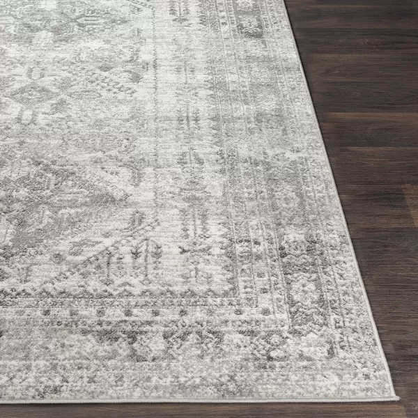 Artistic Weavers Desta Vintage Oriental Area Rug67 SquareBlueWhite27 x 10 Charcoal