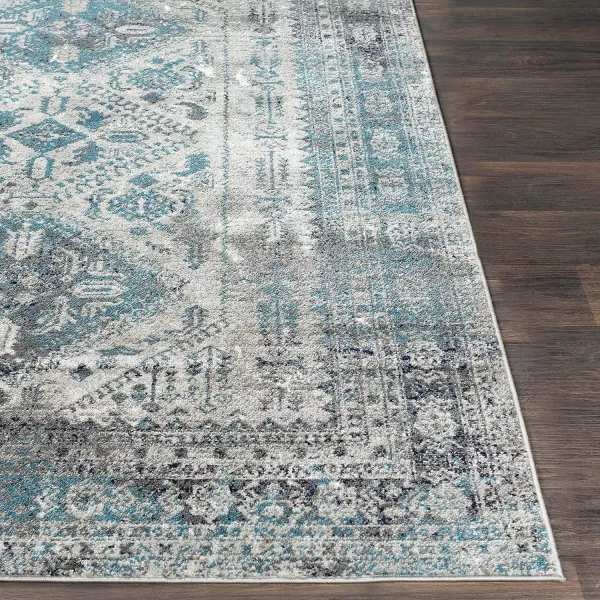 Artistic Weavers Desta Vintage Oriental Area Rug67 SquareBlueWhite27 x 16 BlueGrey