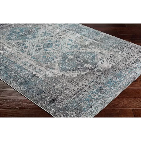 Artistic Weavers Desta Vintage Oriental Area Rug67 SquareBlueWhite27 x 16 BlueGrey