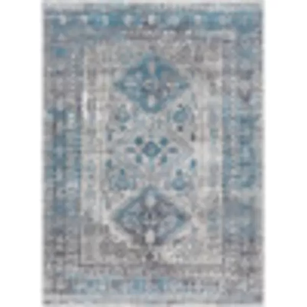 Artistic Weavers Desta Vintage Oriental Area Rug67 SquareBlueWhite311 x 57 BlueGrey