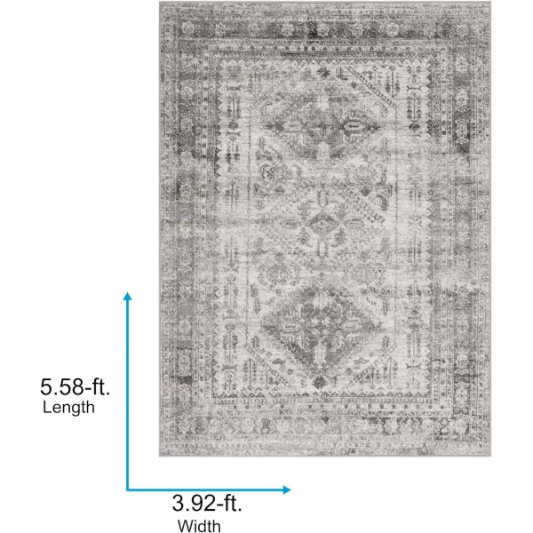 Artistic Weavers Desta Vintage Oriental Area Rug67 SquareBlueWhite311 x 57 Charcoal