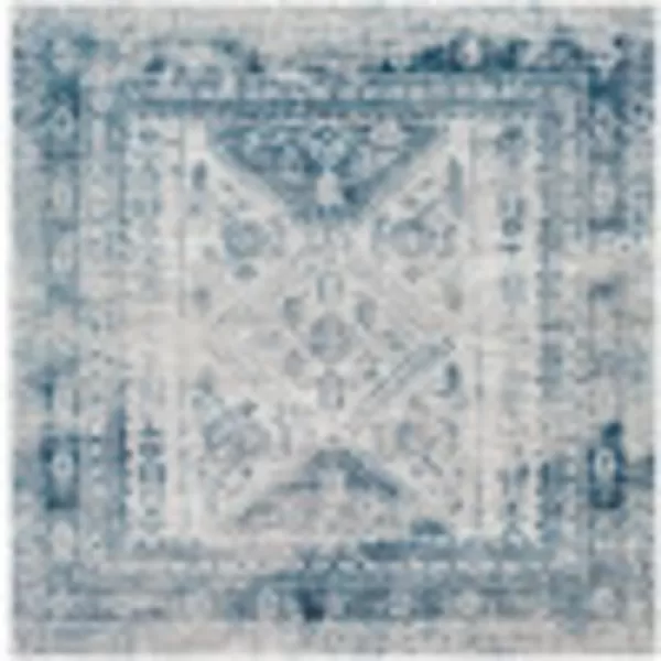 Artistic Weavers Desta Vintage Oriental Area Rug67 SquareBlueWhite53 Square BlueWhite