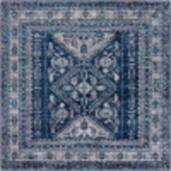 Artistic Weavers Desta Vintage Oriental Area Rug67 SquareBlueWhite53 Square Navy