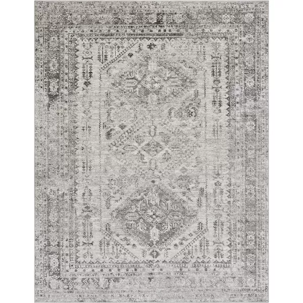 Artistic Weavers Desta Vintage Oriental Area Rug67 SquareBlueWhite67 x 9 Charcoal