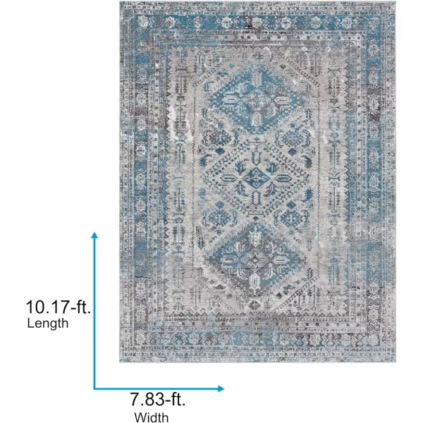 Artistic Weavers Desta Vintage Oriental Area Rug67 SquareBlueWhite710 x 102 BlueGrey