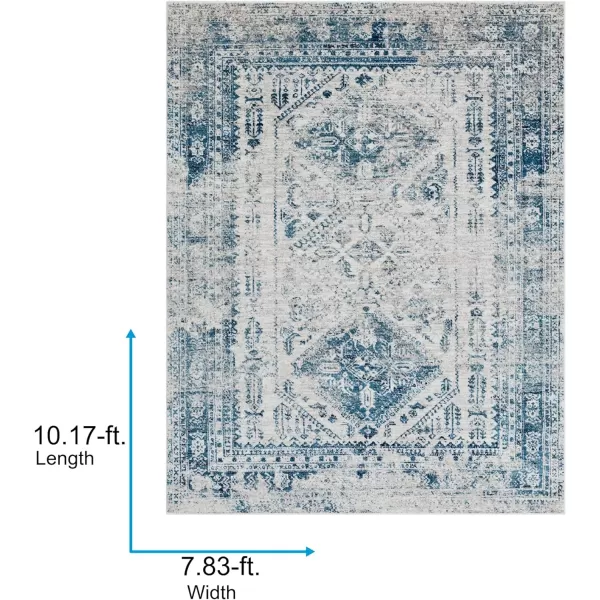 Artistic Weavers Desta Vintage Oriental Area Rug67 SquareBlueWhite710 x 102 BlueWhite