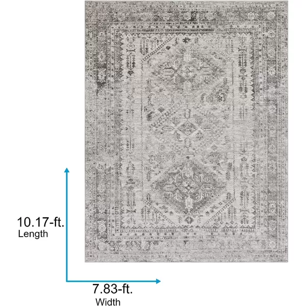 Artistic Weavers Desta Vintage Oriental Area Rug67 SquareBlueWhite710 x 102 Charcoal