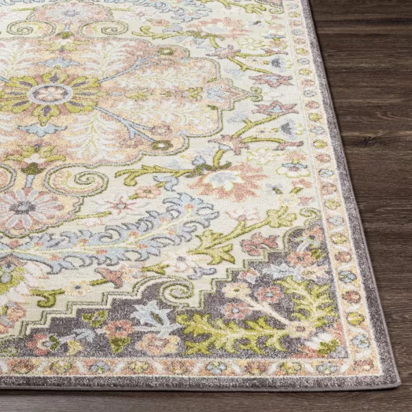 Artistic Weavers Donte Floral Medallion Area Rug 53 Square Terracotta53 Square Terracotta