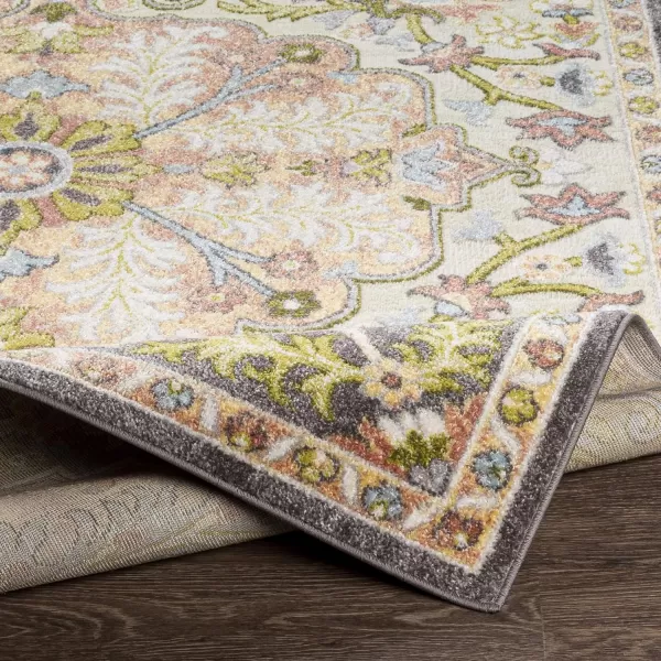 Artistic Weavers Donte Floral Medallion Area Rug 53 Square Terracotta53 Square Terracotta