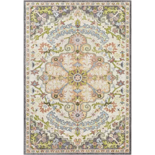 Artistic Weavers Donte Floral Medallion Area Rug 53 Square Terracotta53 Square Terracotta