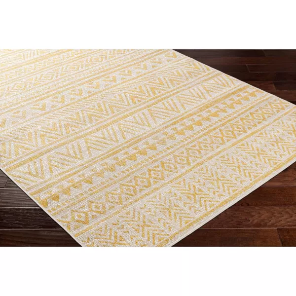 Artistic Weavers Eagean Global Tribal Outdoor Area Rug 53 x 77 Pink2 x 211 Yellow