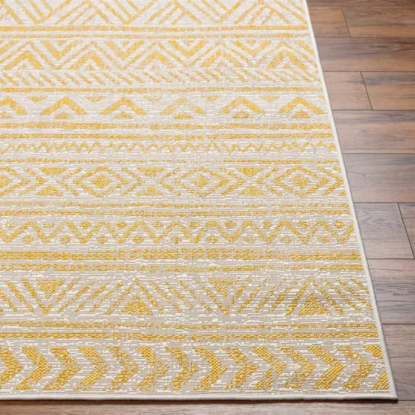 Artistic Weavers Eagean Global Tribal Outdoor Area Rug 53 x 77 Pink2 x 211 Yellow