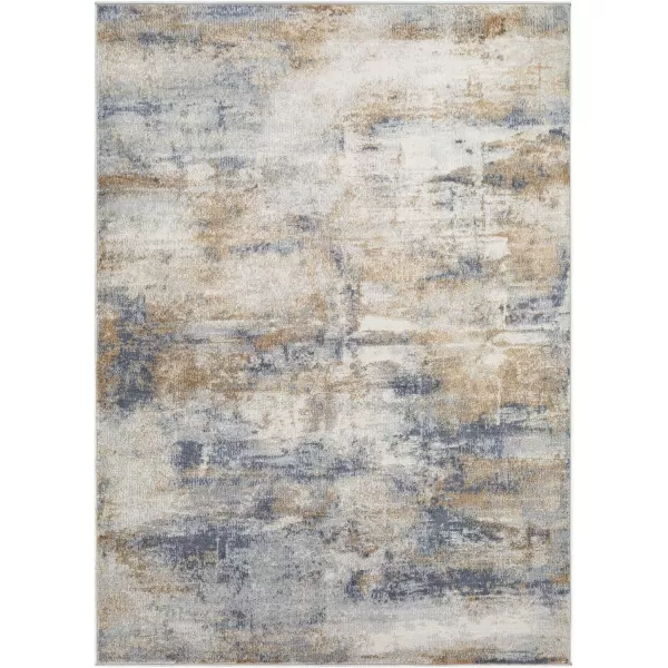 Artistic Weavers Edu Modern Abstract Area Rug 53 x 7 TanDenimArtistic Weavers Edu Modern Abstract Area Rug 53 x 7 TanDenim