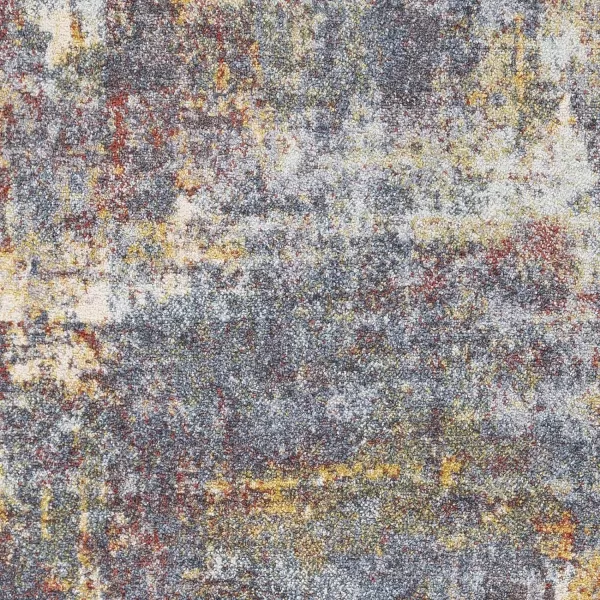 Artistic Weavers Eira Modern Abstract Area Rug 710 x 103 BlueOrangeArtistic Weavers Eira Modern Abstract Area Rug 710 x 103 BlueOrange