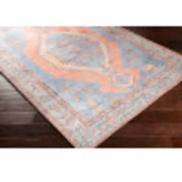 Artistic Weavers Elisa Vintage Medallion Area Rug 53 x 73 PeachAquaArtistic Weavers Elisa Vintage Medallion Area Rug 53 x 73 PeachAqua