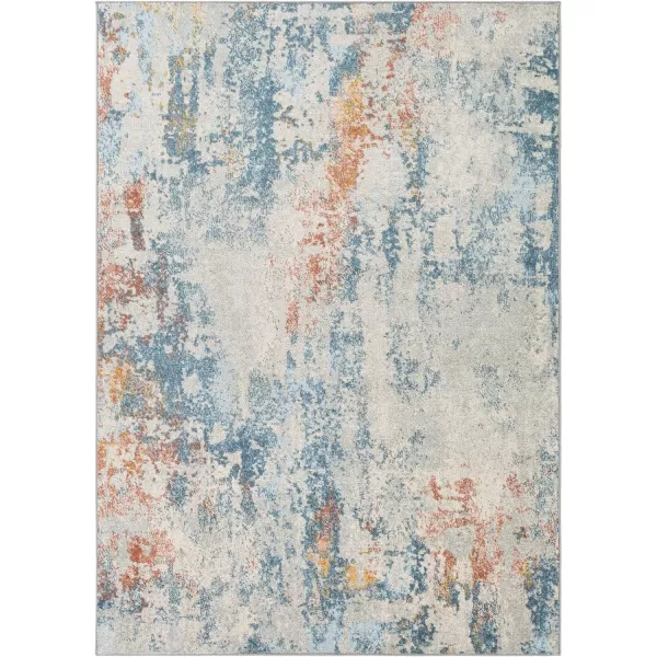 Artistic Weavers Elsie Modern Abstract Area Rug 53 x 73 TealBurnt Orange53 x 73