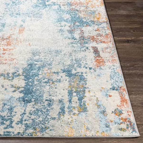 Artistic Weavers Elsie Modern Abstract Area Rug 53 x 73 TealBurnt Orange53 x 73