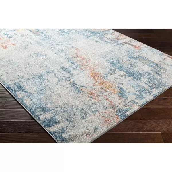 Artistic Weavers Elsie Modern Abstract Area Rug 53 x 73 TealBurnt Orange53 x 73