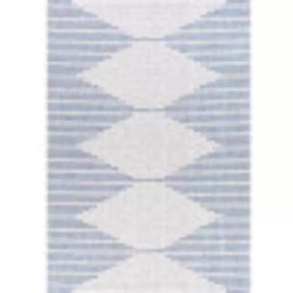 Artistic Weavers Esperanza Geometric Outdoor Area Rug 53 x 77 Bright Blue2 x 211 WhiteBright Blue