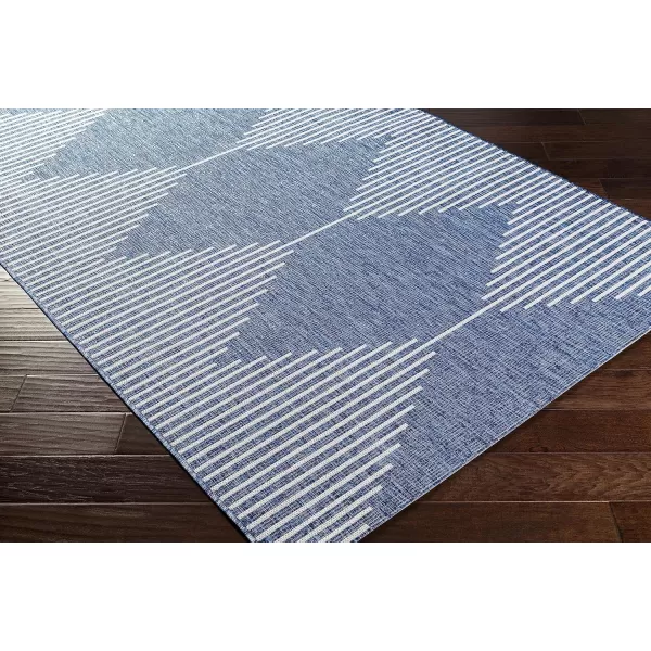 Artistic Weavers Esperanza Geometric Outdoor Area Rug 53 x 77 Bright Blue67 Round Bright Blue