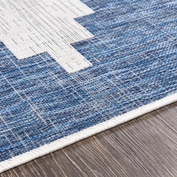 Artistic Weavers Esperanza Modern Outdoor Area Rug 67 Square Bright Blue43 x 511 Bright Blue