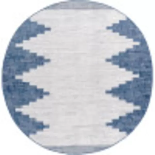 Artistic Weavers Esperanza Modern Outdoor Area Rug 67 Square Bright Blue53 Round Bright Blue