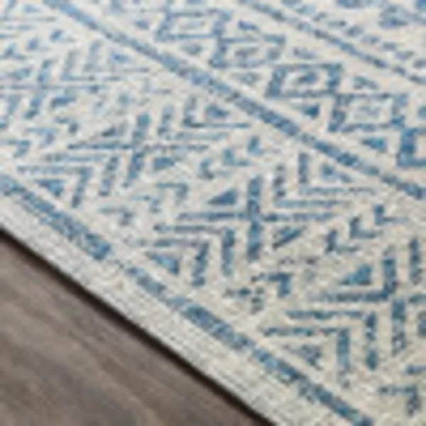 Artistic Weavers Esperanza Outdoor Area Rug67 SquareBlueWhite10 x 14 Denim