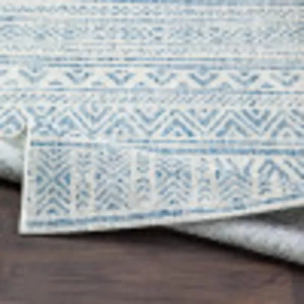 Artistic Weavers Esperanza Outdoor Area Rug67 SquareBlueWhite10 x 14 Denim