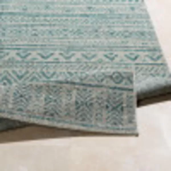 Artistic Weavers Esperanza Outdoor Area Rug67 SquareBlueWhite10 x 14 Teal