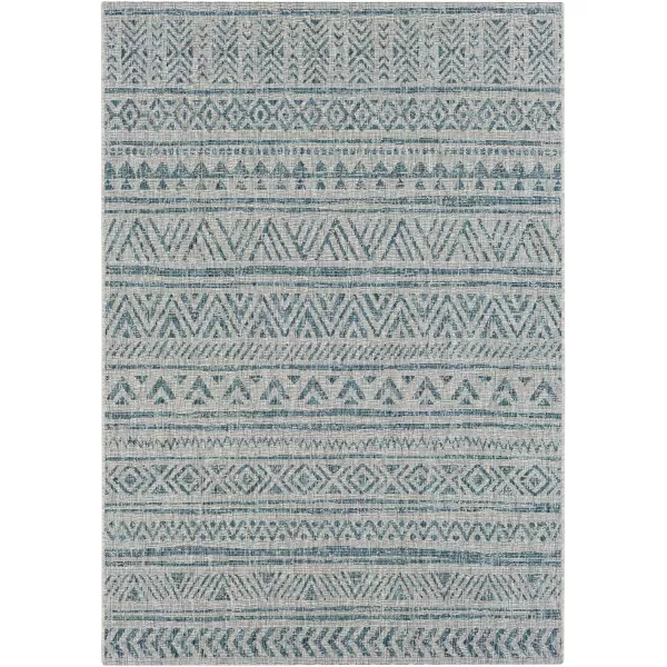 Artistic Weavers Esperanza Outdoor Area Rug67 SquareBlueWhite10 x 14 Teal