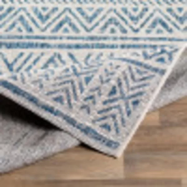 Artistic Weavers Esperanza Outdoor Area Rug67 SquareBlueWhite12 x 15 Navy