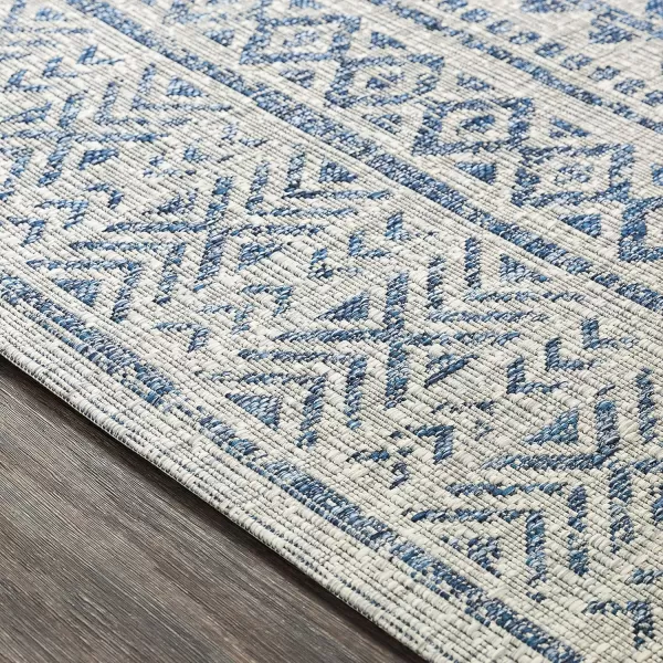 Artistic Weavers Esperanza Outdoor Area Rug67 SquareBlueWhite2 x 211 Denim