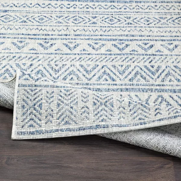 Artistic Weavers Esperanza Outdoor Area Rug67 SquareBlueWhite2 x 211 Denim