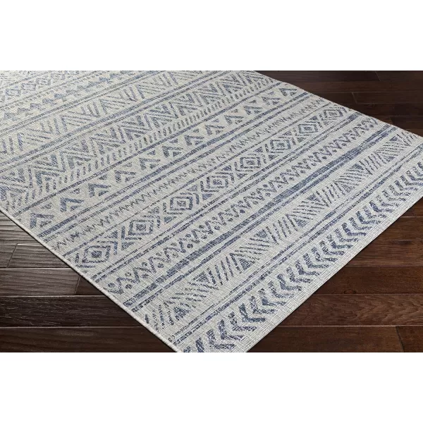 Artistic Weavers Esperanza Outdoor Area Rug67 SquareBlueWhite2 x 211 Denim