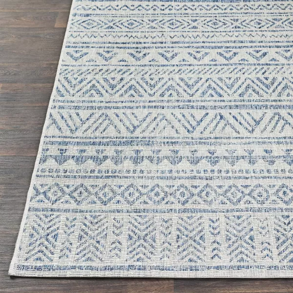 Artistic Weavers Esperanza Outdoor Area Rug67 SquareBlueWhite2 x 211 Denim